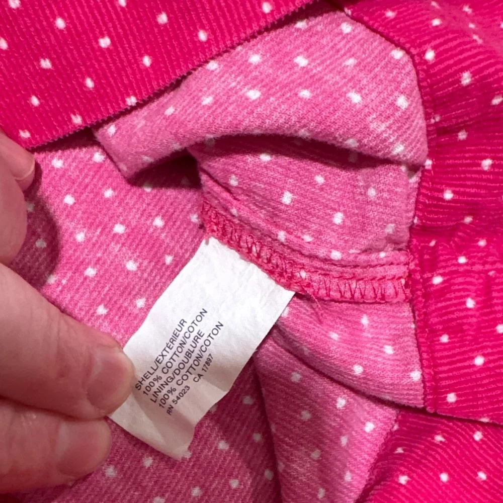 GAP Pink Corduroy Dress with White Polka Dots size 5T